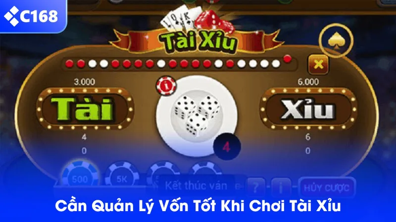 Người chơi cần quản lý vốn tốt khi chơi tài xỉu để tránh cháy túi